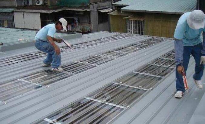 钢结构屋面采光瓦补漏